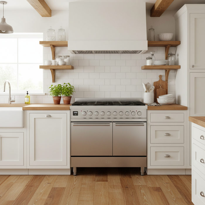 ILVE 40"Professional Plus Induction Range, Stainless Steel UPDI406QMPSS