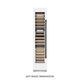 ZLINE 18"Triple Zone 68 Bottle Left Hinge Column Wine Cooler, White Matte Stainless Steel Matte Black RCWVLZ-WM-18-MB