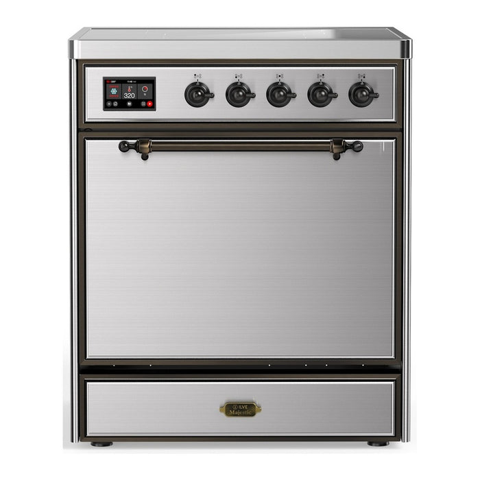ILVE 30"Majestic III Induction Range, UMIB30QNR3 — UMIB30QNR3AWB