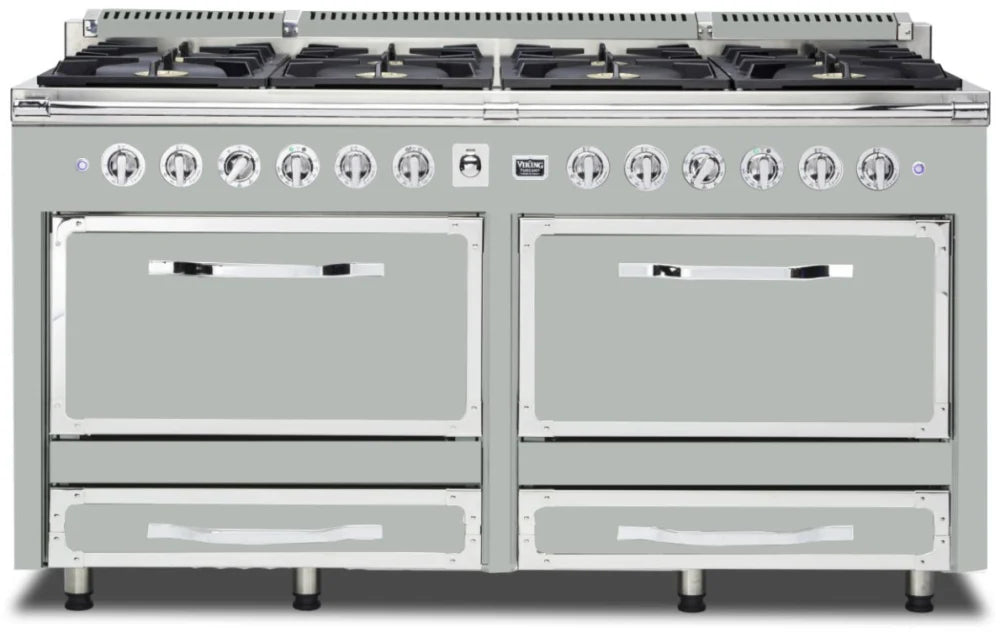 VIKING Tuscany Series 66" Dual Fuel Range, Arctic Grey TVDR6618BAG