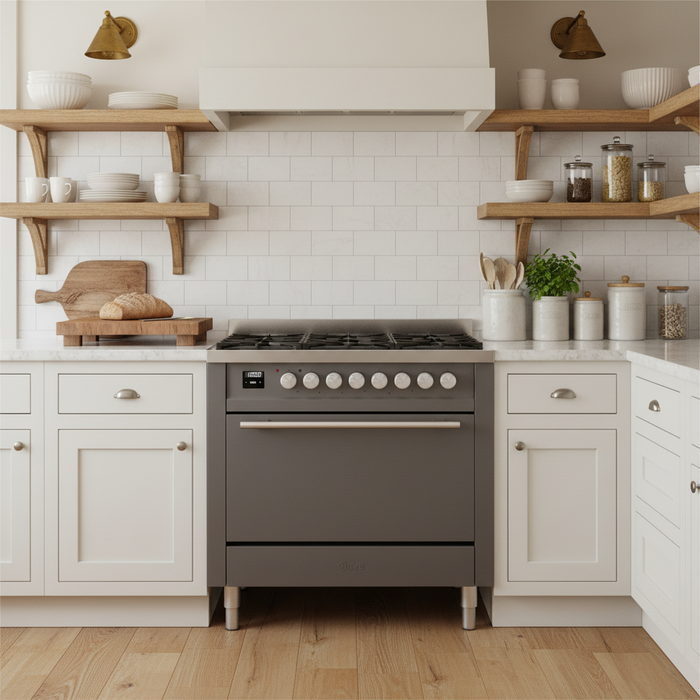 ILVE 36"Professional Plus Induction Range, Matte Graphite UPI366QMPMG