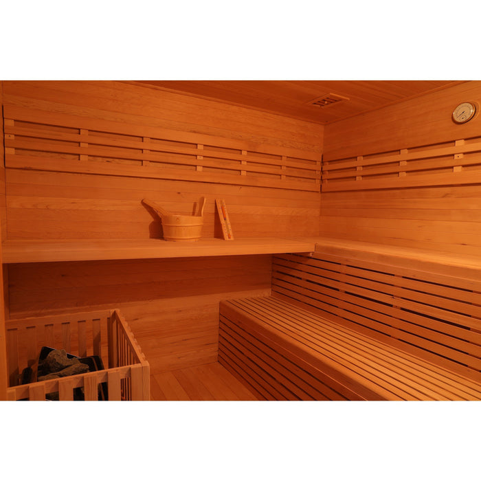 SAUNA EVOLUTION®  Outdoor Wood Steam Sauna（5-6 Person）Cabin 04