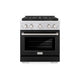 ZLINE 30" Paramount Gas Range DuoPro™ Cooktop, Convection Gas Oven PSGRS-BLM-30