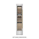 ZLINE 18"Triple Zone 68 Bottle Left Hinge Column Wine Cooler, DuraSnow® Stainless Steel Champagne Bronze RCWVLZ-SN-18-CB