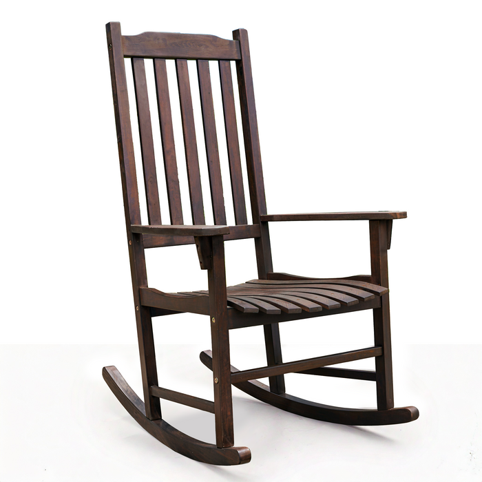 Tranquillo Oasis Wooden Rocking Chair for Patio, Porch, or Indoor Use