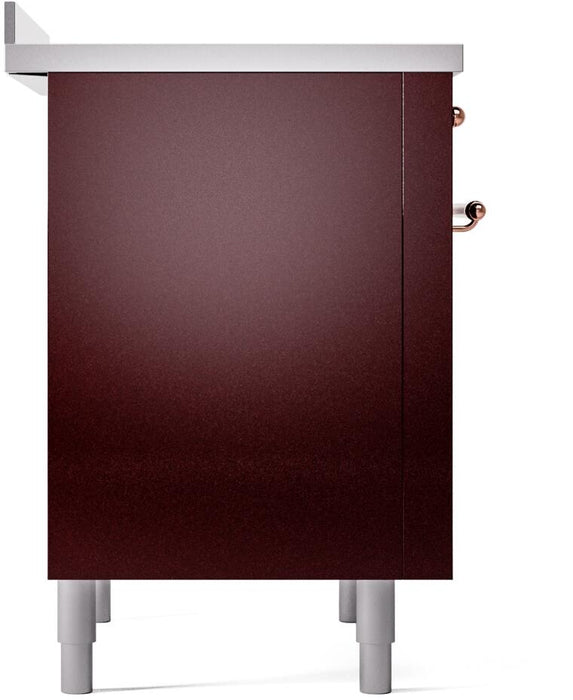 ILVE Nostalgie II 36 " Electric Range, Burgundy, Copper Trim UPI366NMPBUP ILVE