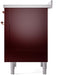 ILVE Nostalgie II 36 " Electric Range, Burgundy, Copper Trim UPI366NMPBUP ILVE