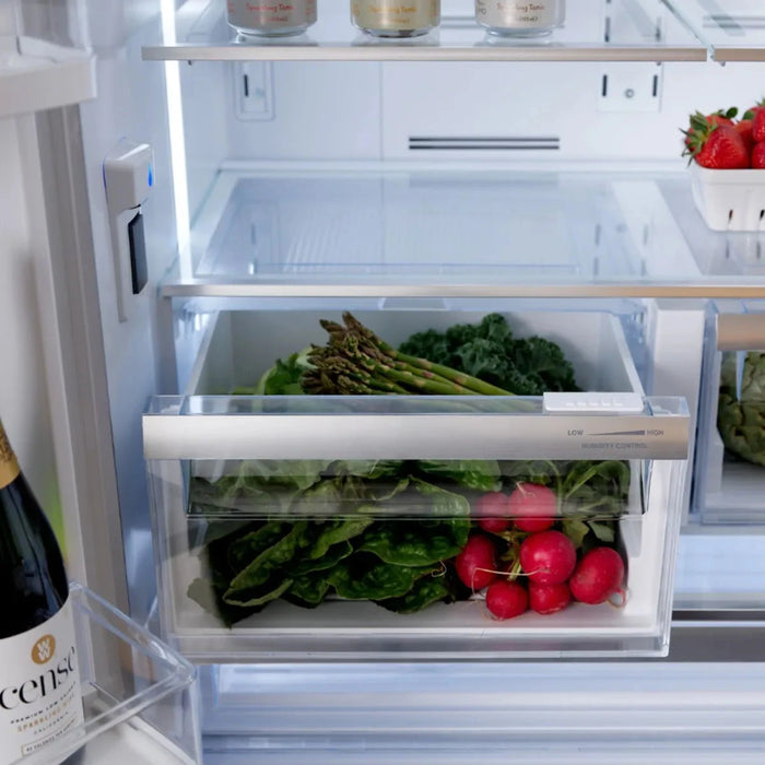 Viking® 3 Series 36" Stainless Steel Counter Depth Freestanding French Door Refrigerator RVFFR336SS