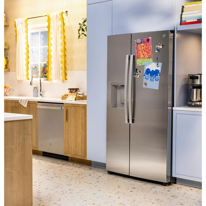 GE 36" Freestanding Side-By-Side Refrigerator, GSS28NYYFS
