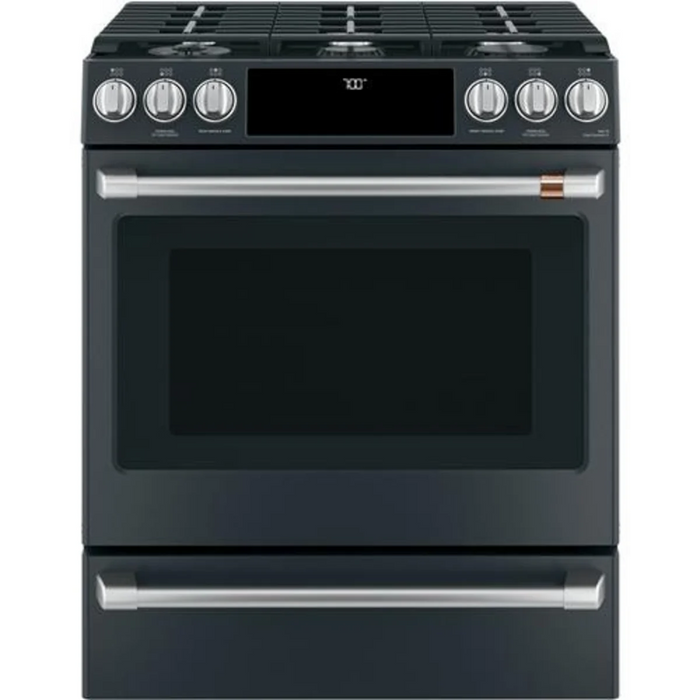 Cafe 30" Slide-In Gas Smart Range, CGS700P4MW2