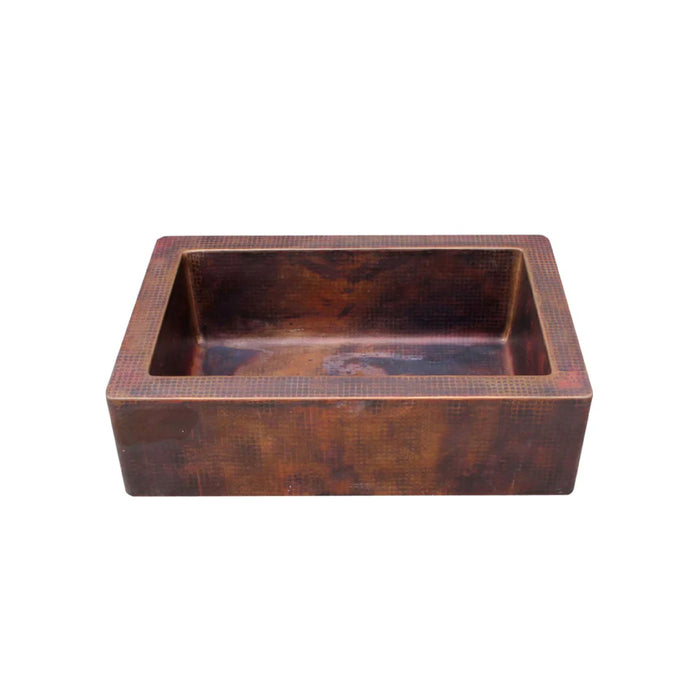 Akicon Single Bowl Farmhouse Apron Copper Kitchen Sink - AKS501-C