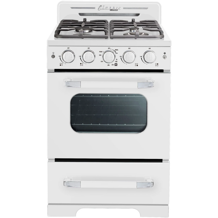 UNIQUE 24" Freestanding Gas Range, UGP-24CR B