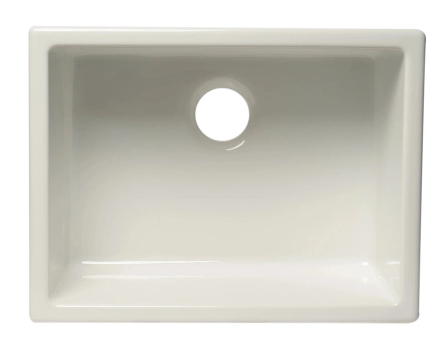 ALFI brand 24" Undermount / Drop In Fireclay Kitchen Sink AB2418UD
