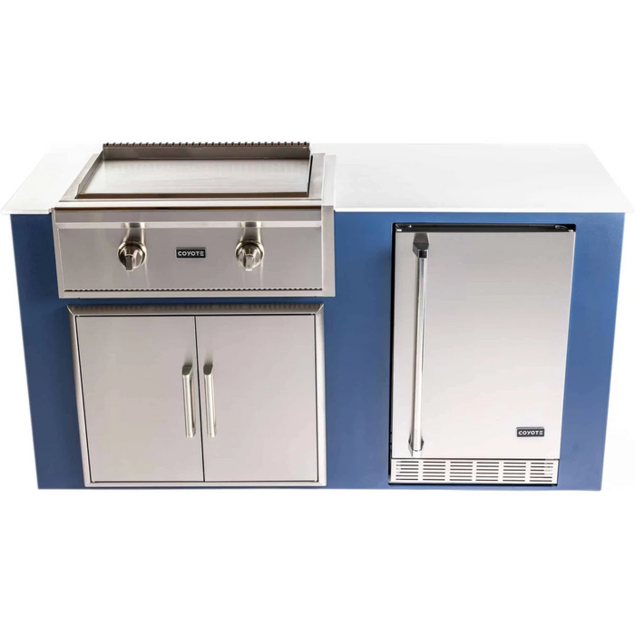 CAYOTE 30" Built-In Flat Top Gas Grill, C1FTG30LP