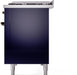 ILVE Nostalgie II 48" Dual Fuel Liquid Propane Range, Blue, Bronze Trim UP48FNMPMBBLP ILVE