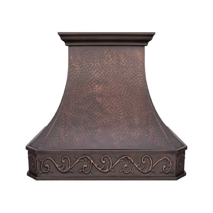 Akicon Custom Copper Range Hood Handmade with Custom Size and Finish — AKH713C-C