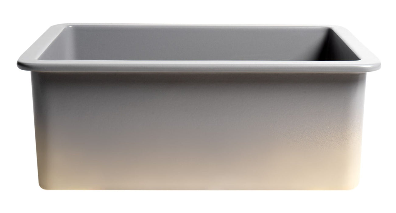 ALFI brand 27" Fireclay Undermount / Drop In Fireclay Kitchen Sink ABF2718UD