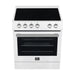Forno 2-Piece White Kitchen Bundle - 30" Electric Range, 36" Bottom Freezer Refrigerator - View 21