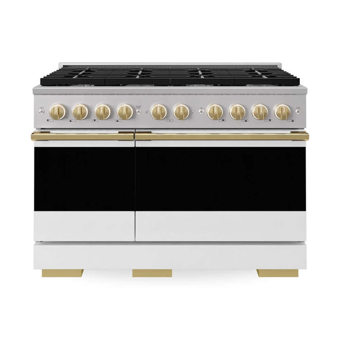 ZLINE Marino Double Oven Gas Range MGRZ-WM-48-CB