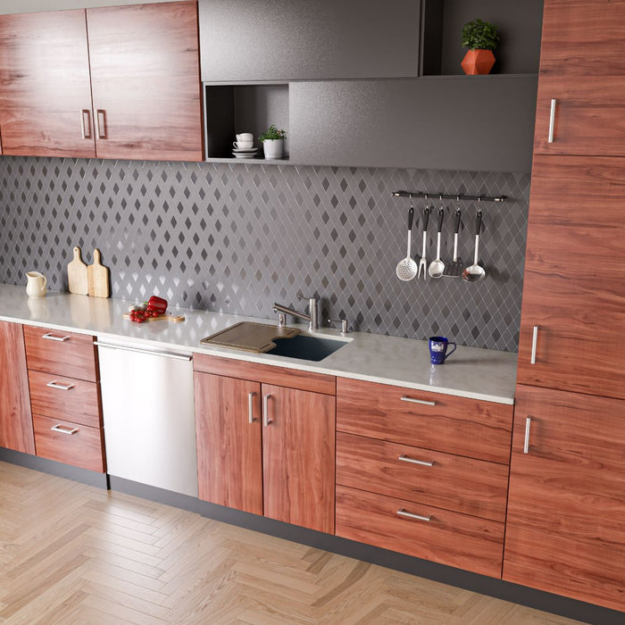 ALFI brand 24" Undermount Single Granite Composite Kitchen Sink AB2420UM