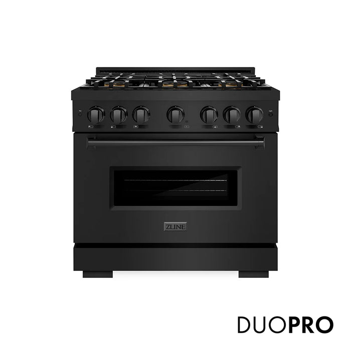 ZLINE Classic Gas Range Black Stainless Steel PCGRB