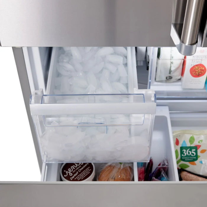 Viking® 3 Series 36" Stainless Steel Counter Depth Freestanding French Door Refrigerator RVFFR336SS