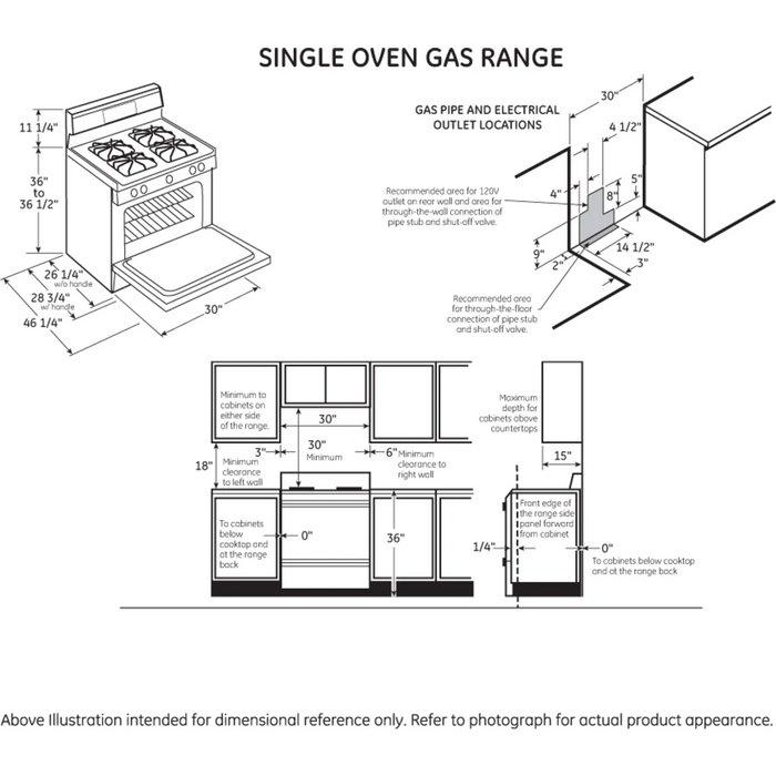 GE® 30" Freestanding Gas Range JGBS66REKSS