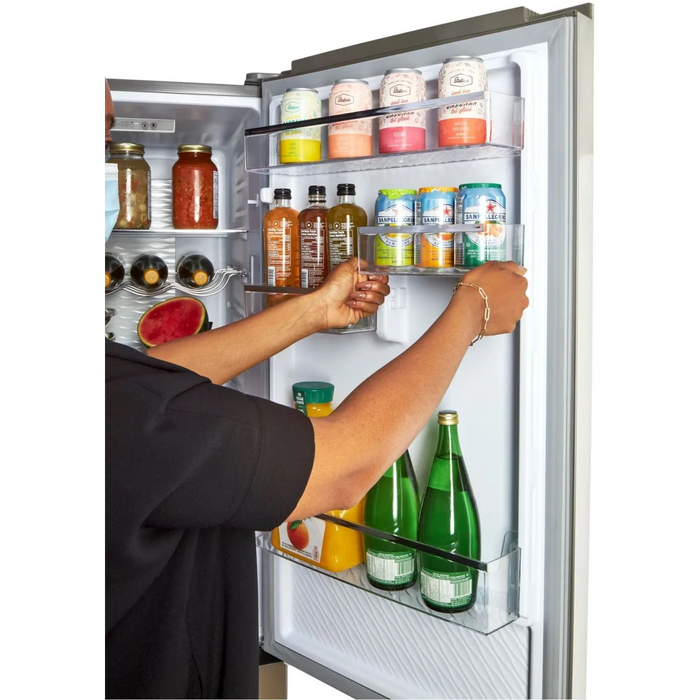 UNIQUE 24" Freestanding Bottom Mount Refrigerator, UGP-328L P SS