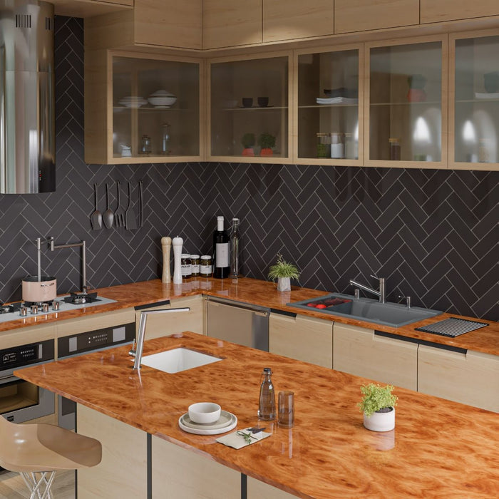 ALFI brand 34" Granite Composite Workstation Step Sink, Accessories AB3418DBDI