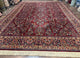 10x14 Karastan Rug Red Sarouk #785, Wool Original 700 Series