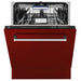 24" Dishwasher with Red Gloss panel, Stainless Tub, DWV - RG - 24 - Farmhouse Kitchen and Bath