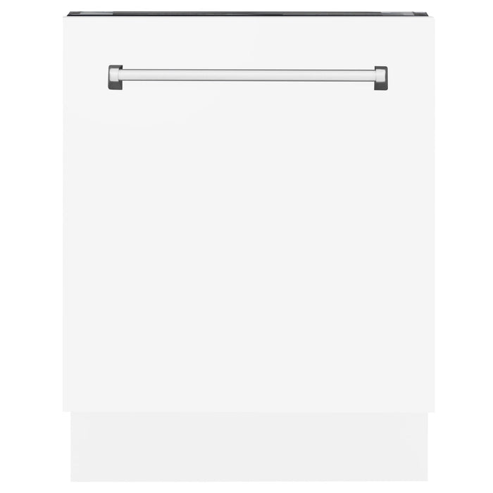 24" Dishwasher with White Matt panel, Stainless Tub, DWV - WM - 24 - Farmhouse Kitchen and Bath