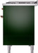 ILVE Nostalgie II 48" Dual Fuel Liquid Propane Range, Emerald Green, Copper Trim UP48FNMPEGPLP ILVE