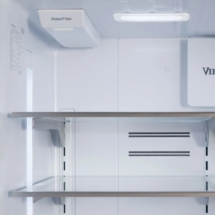 Viking® 3 Series 36" Stainless Steel Counter Depth Freestanding French Door Refrigerator RVFFR336SS