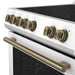 Forno 2-Piece White Kitchen Bundle - 30" Electric Range, 36" Bottom Freezer Refrigerator - View 24
