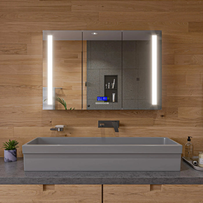 ALFI brand 48" White Above Mount Fireclay Bath Trough Sink AB48TR