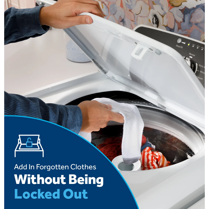 GE 27" Top Load Washer, GTW525ACWWB