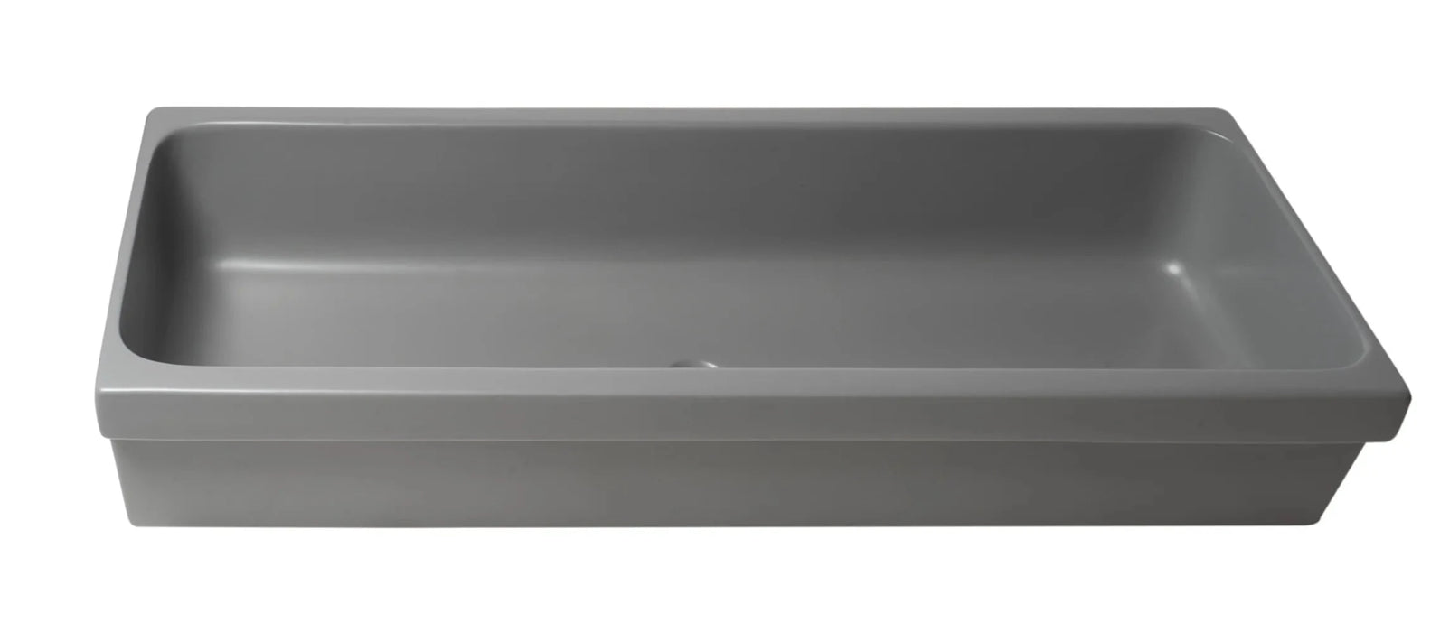 ALFI brand 48" White Above Mount Fireclay Bath Trough Sink AB48TR
