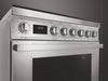 Smeg Portofino Series 30 Inch Freestanding Dual Fuel Range CPF30UGMX SMEG