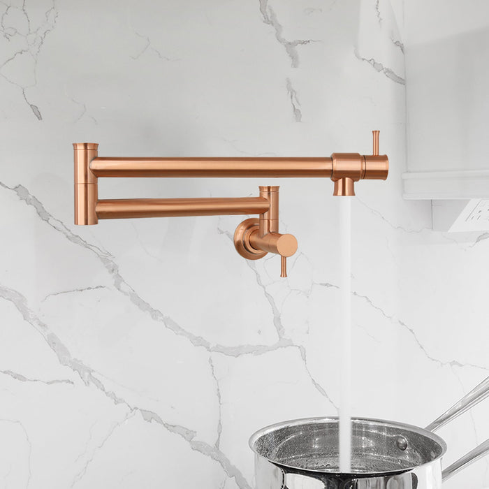 Copper Pot Filler Kitchen Faucet Wall-Mounted — AK98266-C-48