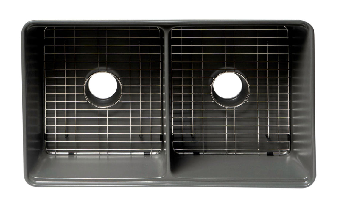 ALFI brand 33" Workstation Step Rim Fireclay Sink ABFS3320D