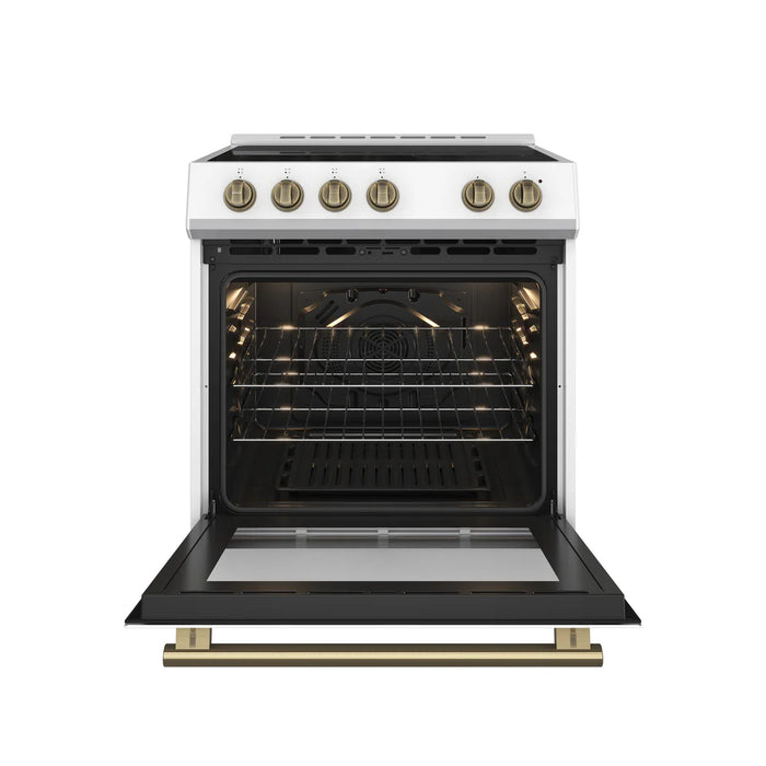Forno 2-Piece White Kitchen Bundle - 30" Electric Range, 36" Bottom Freezer Refrigerator - View 27