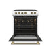 Forno 2-Piece White Kitchen Bundle - 30" Electric Range, 36" Bottom Freezer Refrigerator - View 27
