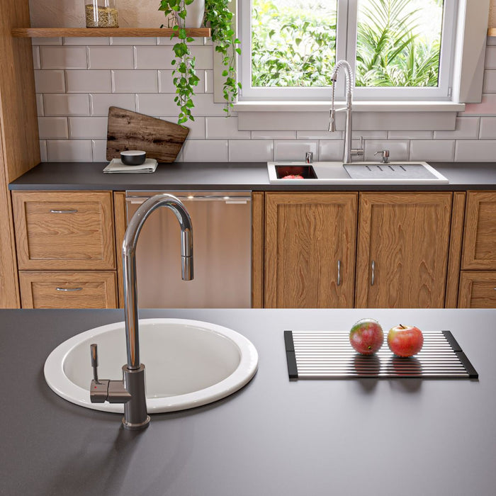 ALFI brand  34" Granite Composite Workstation Step Rim Sink, Accessories AB3418SBDI