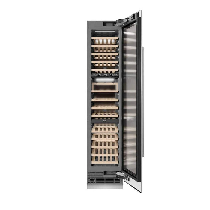 ZLINE 18"Triple Zone 68 Bottle Right Hinge Column Wine Cooler, Stainless Steel RCWVR-304-18