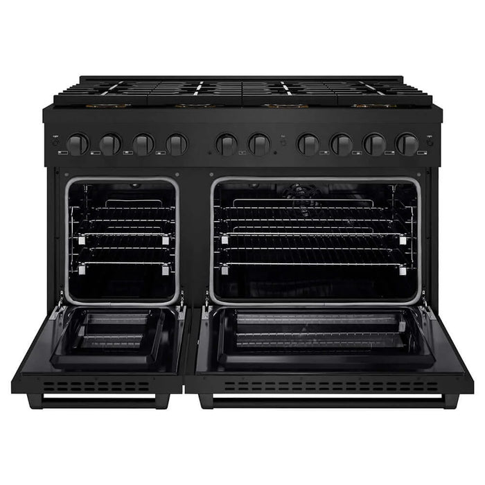 ZLINE 48" Paramount Gas Range DuoPro™ Cooktop, Dual Ovens PSGRB-48