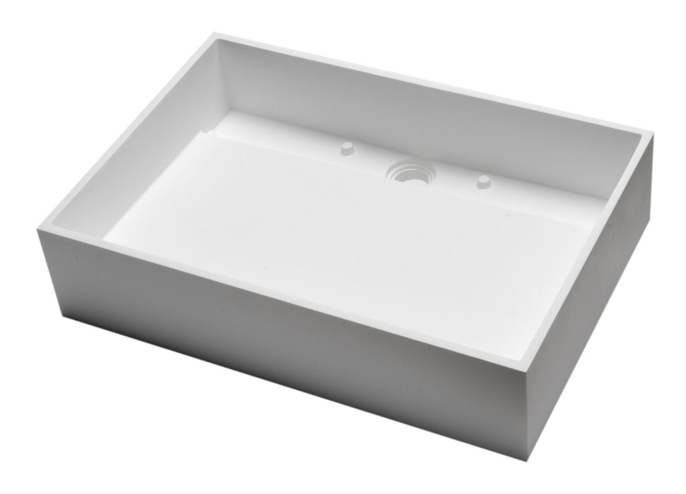 ALFI brand 20" White Matte Solid Surface Resin Sink ABRS2014