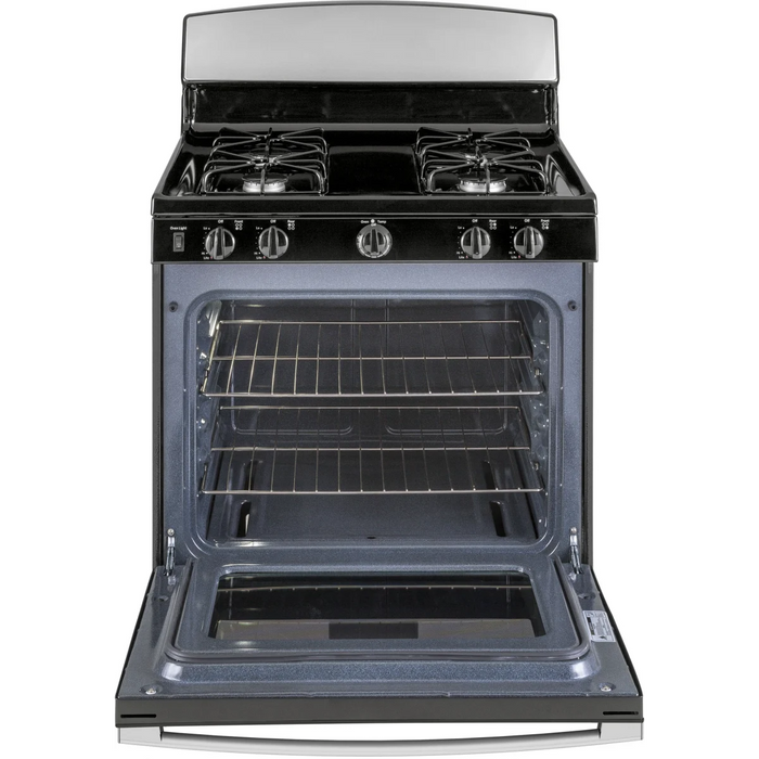 GE 30" Freestanding Gas Range, JGBS30RETSS