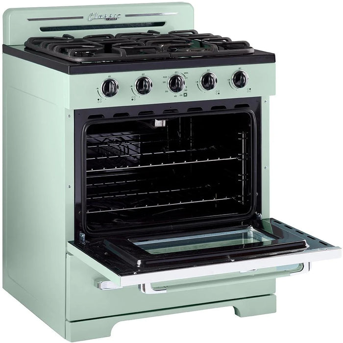UNIQUE 30" Classic Retro Offgrid Range, Large Power burner, UGP-30CR OF2 LG