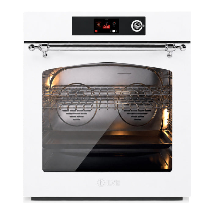 ILVE Nostalgie II 30" Pyrolytic Single Wall Oven UOV30NTPYWH